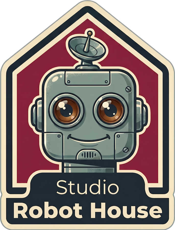 Insignia retro de Studio Robot House